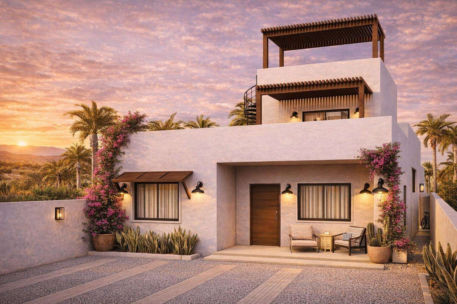 Loreto Cardon Neighborhood Turn Key! This stunning 4 bedroom, 3.5-bath Monserrat home has been built to the highest standards and meticulously maintained. Positioned on the 10th green of the world-class TPC Danzante Bay Golf Course, the property offers breathtaking, unobstructed for sale