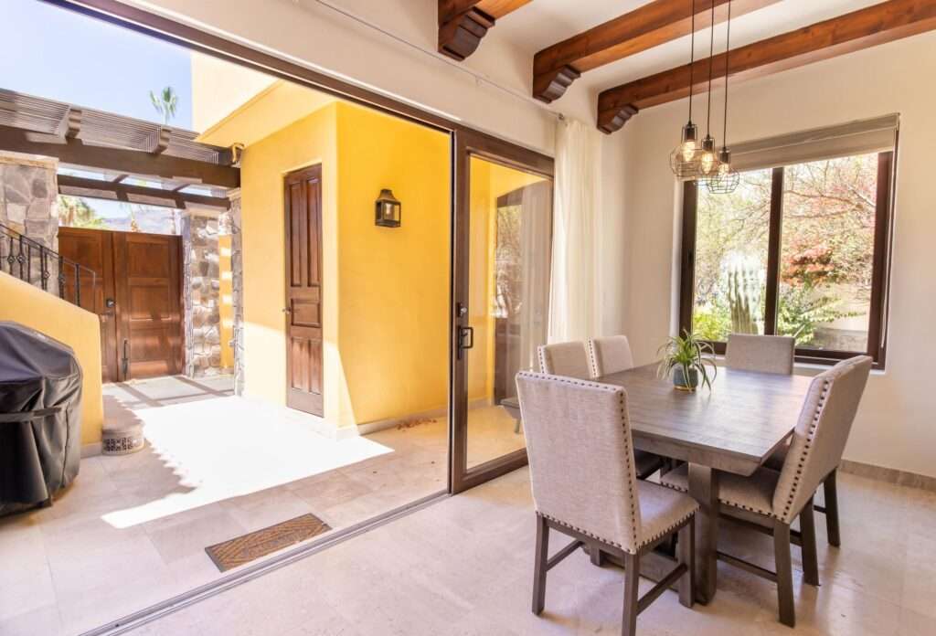 Loreto Founders Beautifully renovated Casa Chica on a desirable corner lot at the Paseo. This charming 2-bedroom, 2-bath home features two separate entrances, offering flexibility for guests or rental potential. The bright interior opens to inviting outdoor living spaces with a private plunge pool and refreshing exterior shower, perfect for enjoying Baja's – Founders 197, Loreto, Loreto, BS