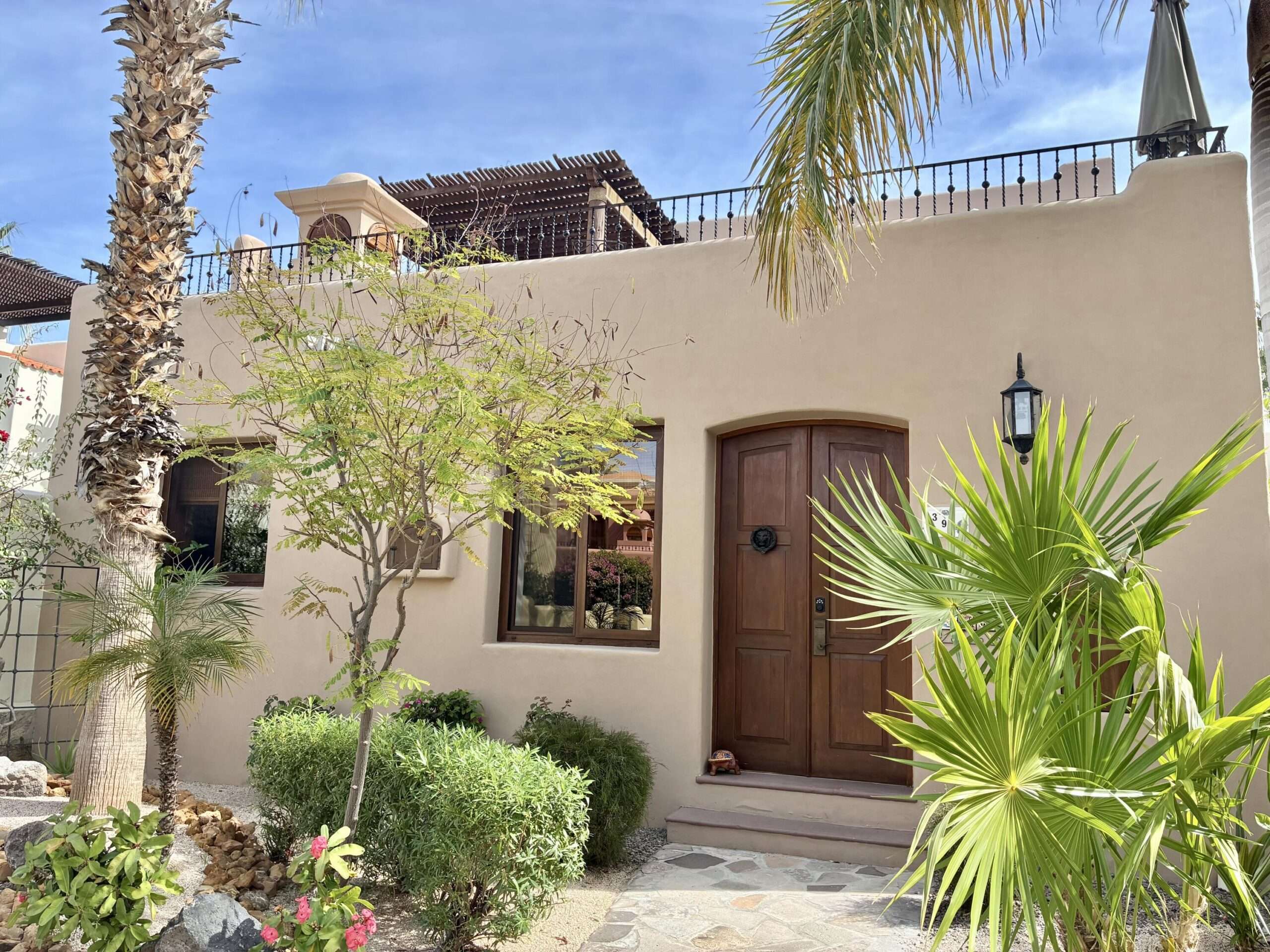 Loreto Founders Introducing FN 391, a charming two-bedroom, two-bathroom home nestled beside a serene community courtyard in the vibrant heart of Loreto Bay. This inviting residence is in excellent condition and features several upgrades, including vinyl windows and newly installed terrace flooring. On the ground floor, you'll find an open-concept kitchen and living area, with a kitchen window that overlooks a beautifully flower-filled community courtyard. The ground level is completed by a spacious bedroom and a full bathroom equipped with double sinks and a relaxing soaking tub.The second floor of this delightful home boasts a lovely terrace adorned with a wooden pergola, along with a generous primary esuite featuring double vanities. FN 391 enjoys three-sided openness, providing privacy while still being situated in the bustling Founders neighborhood, conveniently close to shops, cafes, restaurants, and the pristine Loreto Bay beach.This delightful property is move-in ready and is being sold turnkey. for sale